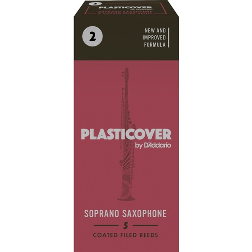 Rico Plasticover Soprano Sax Reeds, Strength 2.0, 5-pack
