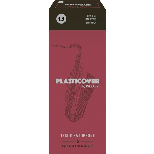 Rico Plasticover Tenor Sax Reeds, Strength 1.5, 5-pack