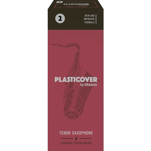Rico Plasticover Tenor Sax Reeds, Strength 2.0, 5-pack
