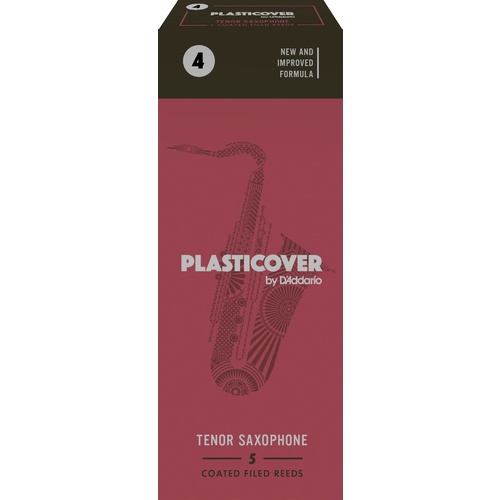 Rico Plasticover Tenor Sax Reeds, Strength 4.0, 5-pack