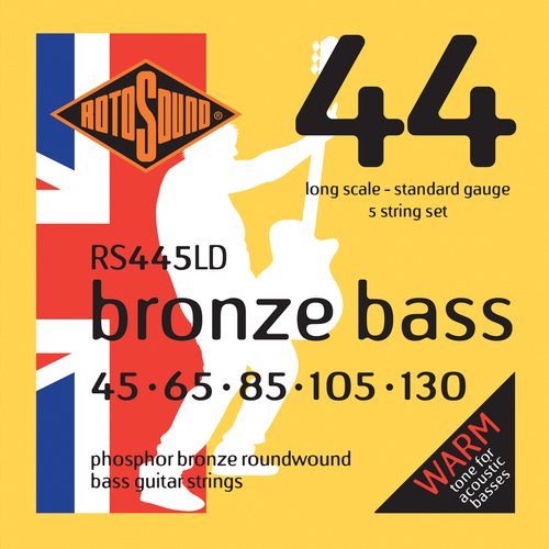 Rotosound RS445LD Acoustic Bronze Bass 5 String 45-130