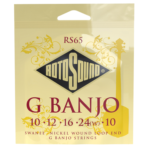 Rotosound RS65 5-String Banjo String Set - Loop End, Nickel-Wound, G-String