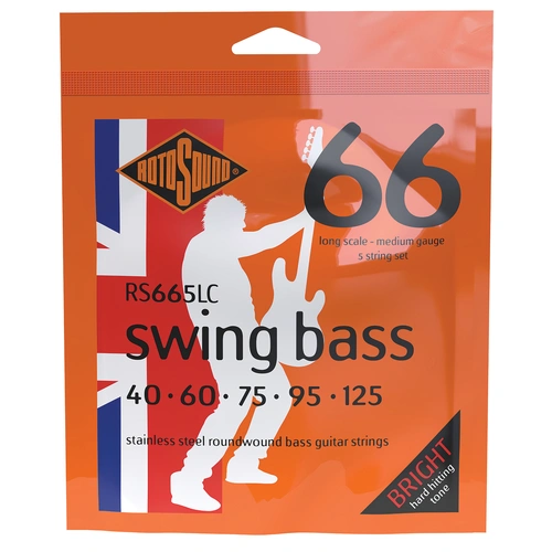 Rotosound Swing Bass 66 Long Scale 5-String Stainless Steel Strings [RS665LC]