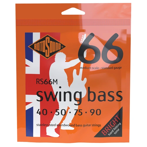 Rotosound Swing Bass 66 Medium Scale 40-90 Stainless Steel Strings [RS66M]