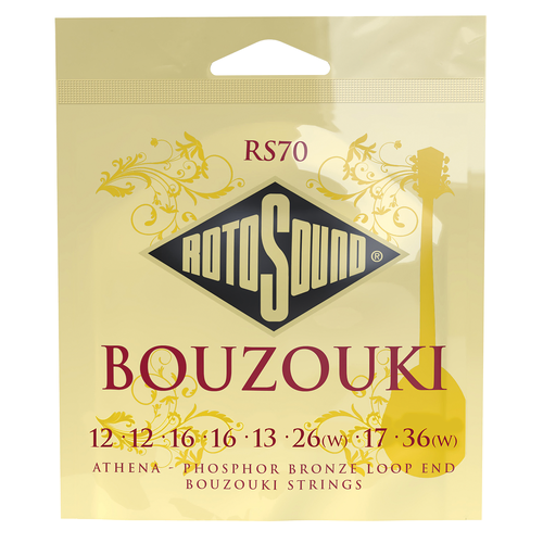 Rotosound RS70 Bouzouki Strings 8-String Loop End Phosphor Bronze Set
