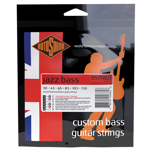 Rotosound Jazz Bass 77 Long Scale 45-105 Monel Bass Guitar Strings [RS776LD]