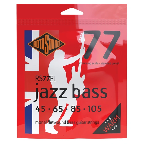 Rotosound Jazz Bass 77 Extra Long Scale 45-105 Monel Strings [RS77EL]