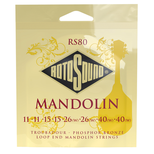 Rotosound Troubadour Phosphor Bronze Mandolin Strings RS80