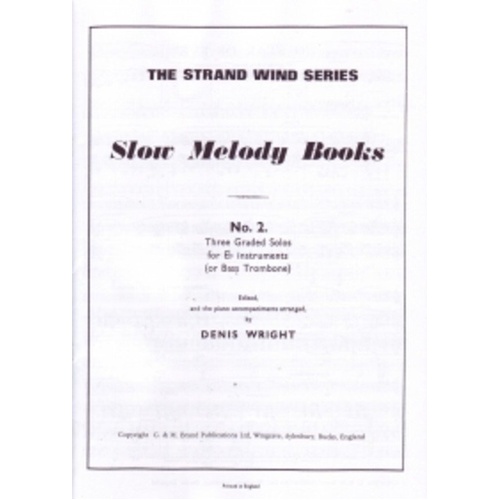 Slow Melody Book No 2 for E Flat Instruments by Denis Wright