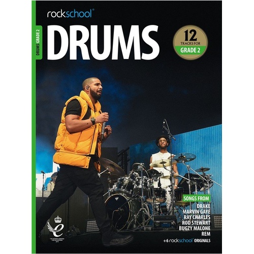 Rockschool Drums Grade 2 2018-2024 BK/OLA