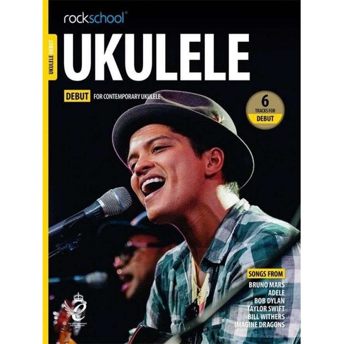 Rockschool Ukulele Debut BK/OLA (2020) - Standard Notation & TAB, 1 Page, Essential for Debut Exam, Contemporary Repertoire