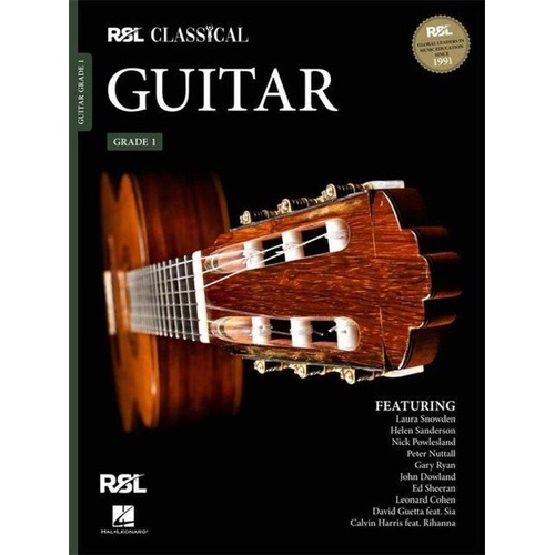 Rockschool Classical Guitar Grade 1 (2022) - RSL Classical Guitar Syllabus, 44 Pages, Various Composers, Technical Exercises, Exam Preparation