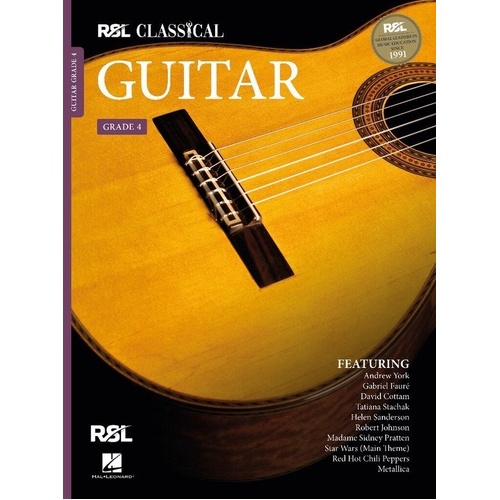 Rockschool Classical Guitar Grade 4 (2022) - RSL Syllabus, 48 Pages, Guitar Examination Preparation