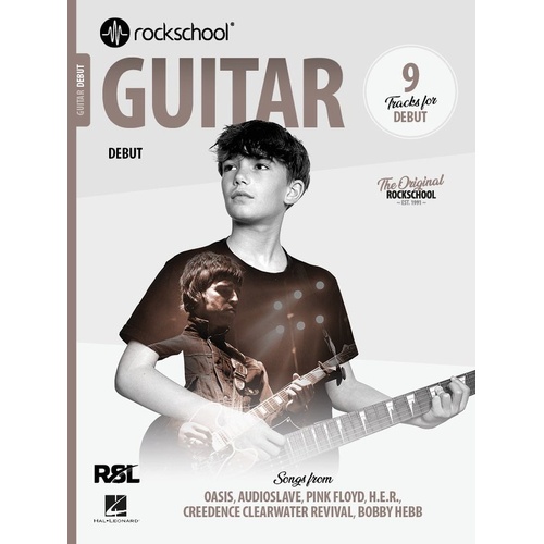 Rockschool Guitar Debut (2024) - 40 Pages, Expertly Arranged Tracks for Guitar, Suitable for Rock & Pop Music Studies
