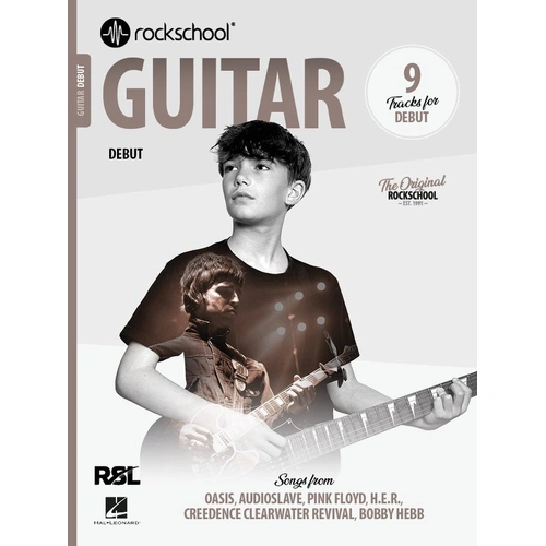 Rockschool Guitar Debut 2024 - 40 Pages, Guitar Exam Preparation, 9 Expertly Arranged Tracks