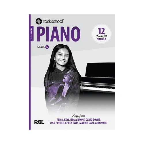 Rockschool Piano Grade 6 (2025) Exam Book with Supporting Tests and Backing Tracks