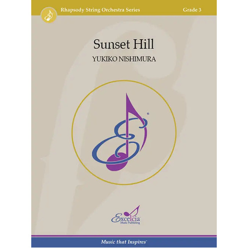 Sunset Hill SO Gr 3 String Orchestra Sheet Music by Nishimura Yukiko