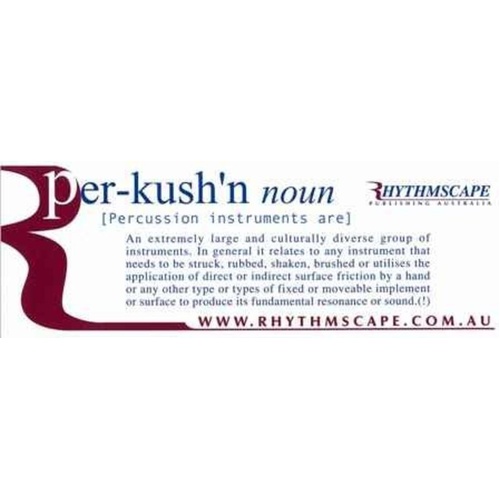 Percussion Definition Sticker