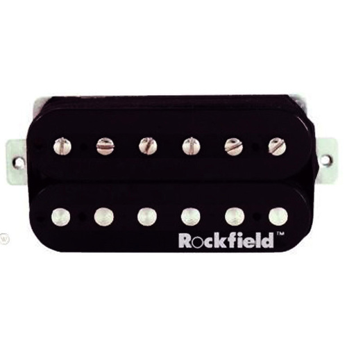 Rockfield SWV Series Electric Guitar Neck Pickup - Black, Alnico II, 7.43K D.C. Resistance, Vintage Tone, Single Conductor Braid