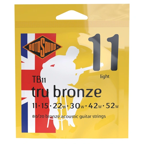 Rotosound Tru Bronze Acoustic Guitar String Set 11-52 [RTB11]