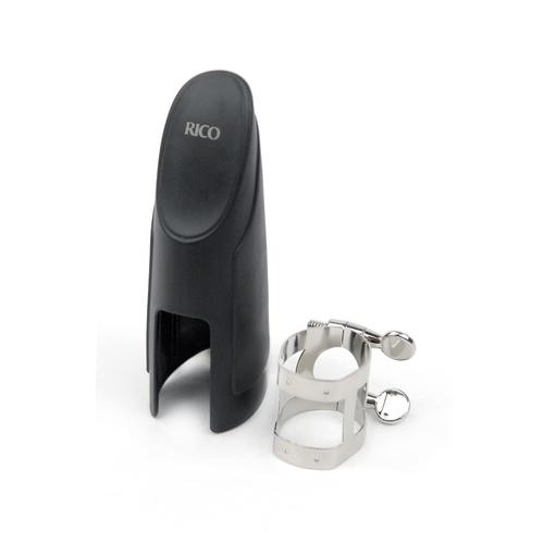 Rico Ligature & Cap, Tenor Sax for Metal Link Mouthpieces, Nickel Plated
