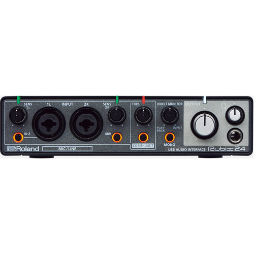 ROLAND Rubix24 USB Audio Interface - 2x4 Channels, MIDI, 24-bit/192kHz High-Resolution Sound, Compact & Affordable