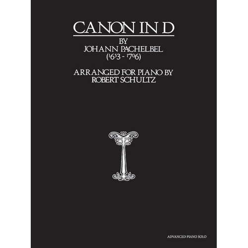 Pachelbel Canon in D Advanced Piano Sheet Music