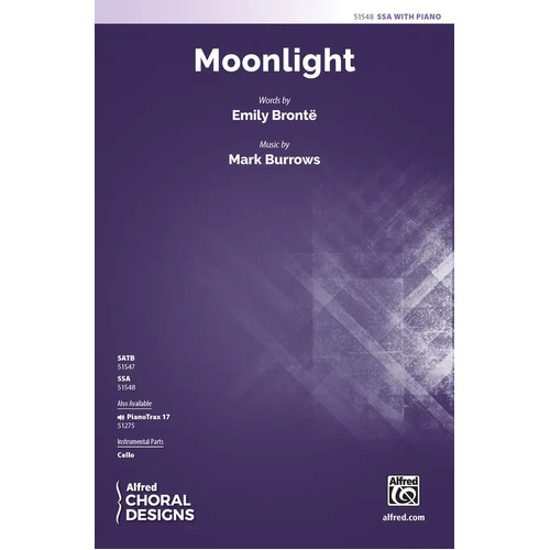 Moonlight SSA Choral Sheet Music for 3 Part Treble