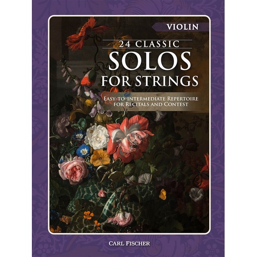 24 Classic Solos for Violin - Carl Fischer BF174 Sheet Music for Easy to Intermediate Players