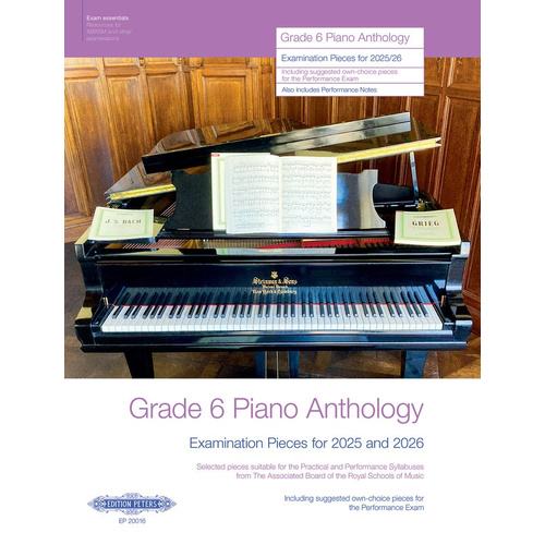 ABRSM Grade 6 Piano Anthology Exam Pieces 2025-2026 - Piano Solo EP20016