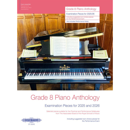 ABRSM Grade 8 Piano Anthology Exam Pieces 2025-2026 - Piano Solo EP20018