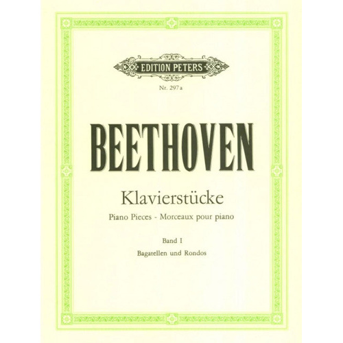 Beethoven - Album of Piano Pieces Volume 1 - Piano Solo Sheet Music Peters EP297A