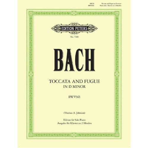 Bach - Toccata & Fugue in Dmin BWV565 - Piano Solo Arrangement by Johnson Peters EP7109