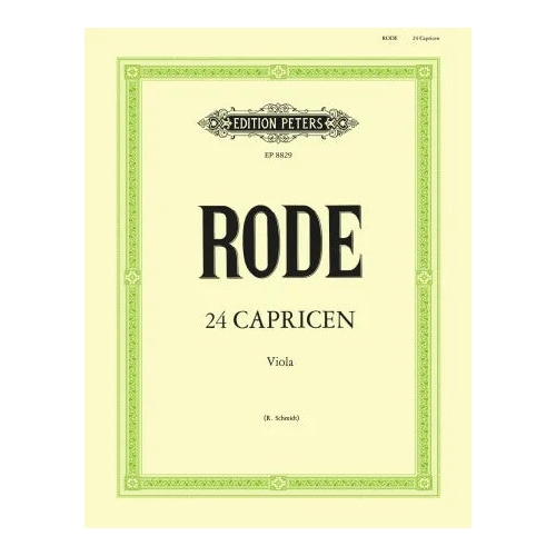 24 Caprices for Viola - Pierre Rode - Peters EP8829