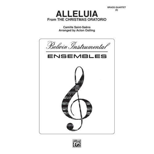 Alleluia from The Christmas Oratorio for Brass Quartet Sheet Music