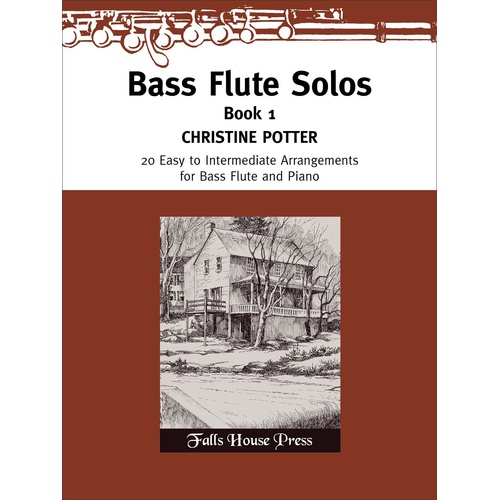 Bass Flute Solos Book 1 for Bass Flute and Piano - Potter Falls House Press FH0512