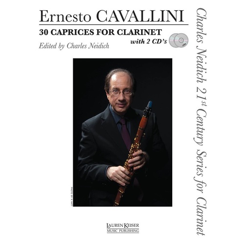 30 Caprices For Clarinet Book/2Cds