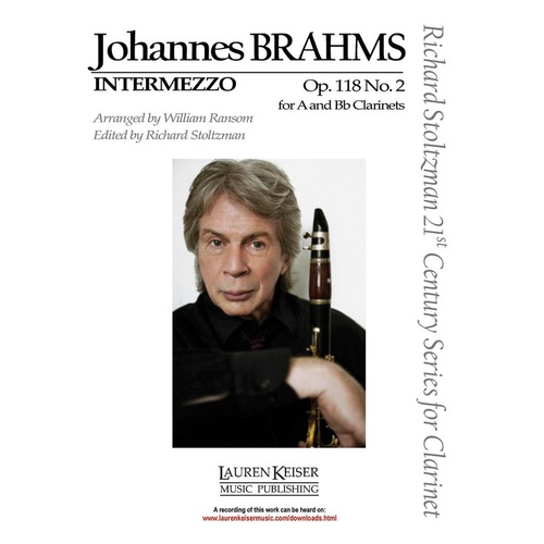 Intermezzo Op 118 No 2 A And Bb Clarinet