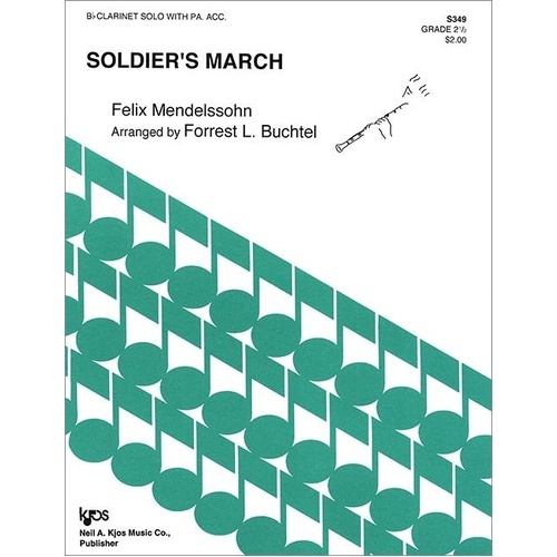 Soldiers March for Clarinet by Neil A. Kjos Music Company - 5 Pages