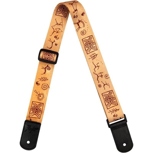 Flight S35 Cave Polyester Ukulele Strap with Leather Ends