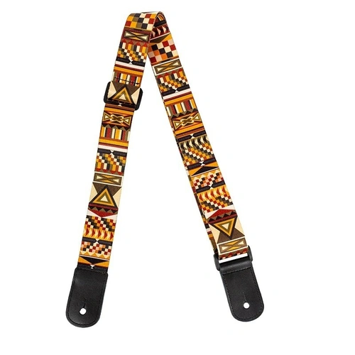 Flight S35 Marigold Polyester Ukulele Strap with Adjustable Length and Leather Ends