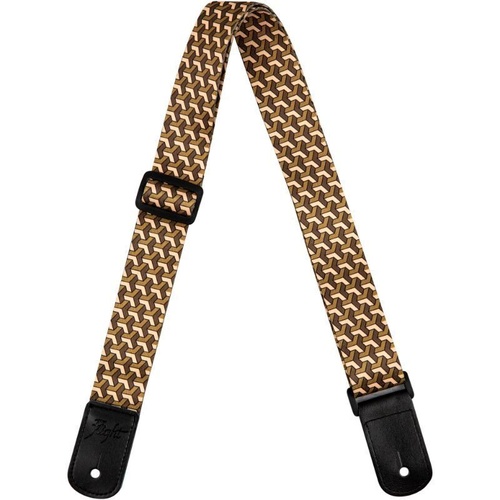 Flight S35 Trail Sand Polyester Ukulele Strap with Leather Ends