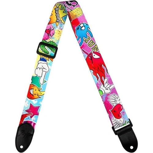Flight S35 Polyester Ukulele Strap with Adjustable Length and Leather Ends