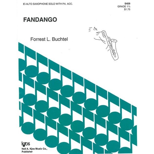 Fandango Saxophone Sheet Music by Neil A. Kjos Music Company - 4 Pages