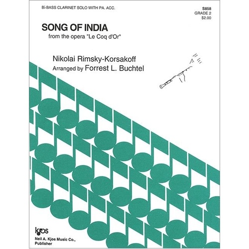 Song of India for Clarinet by Neil A. Kjos Music Company, 8 Pages