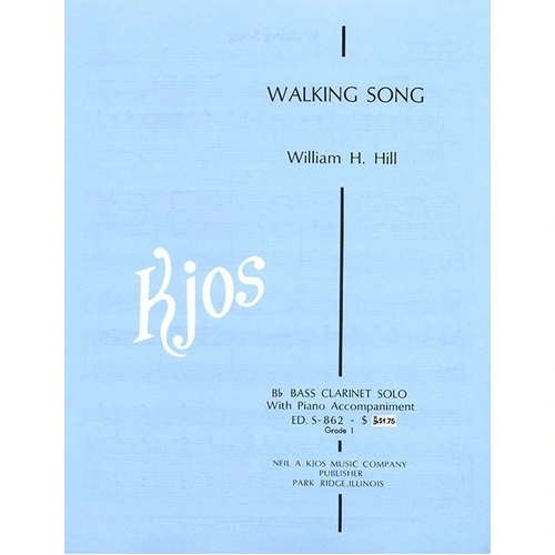 Walking Song for Clarinet by Neil A. Kjos Music Company, 1 Page