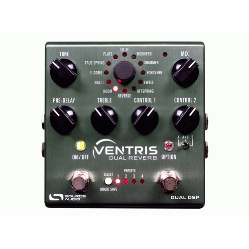 Source Audio One Series Ventris Dual Reverb with 14 Reverb Engines and Dual 56-Bit Signal Processors