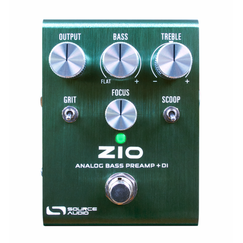 Source Audio Zio Analog Bass Preamp + DI with 3 Outputs, EQ Controls, and Tone Coloring Options