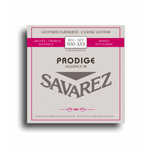 Savarez Prodige 500AX Fractional Shorter Scale Classical Guitar String Set for 38-55cm Guitars