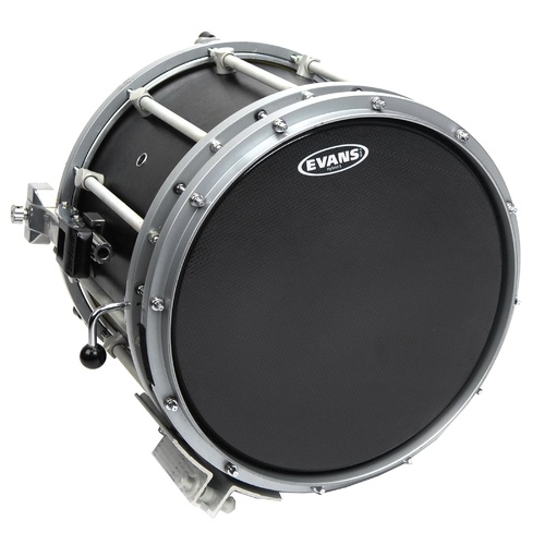 Evans Hybrid-S Black Marching Snare Drum Head, 14 Inch *SKIN ONLY*